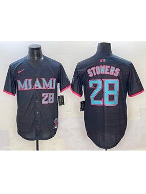 Kyle Stowers Black Stitched Jersey